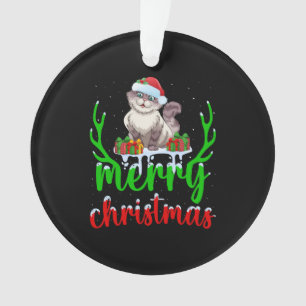 Funny Cat Lover Xmas Geschenk Katze Weihnachten T  Ornament