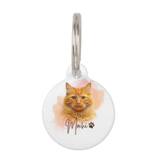 Funny Cat Lover's Pet ID Tag –  Mochi Haustiermarke