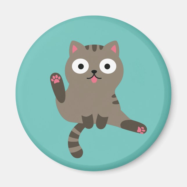 Funny Cat Magnet (Vorne)