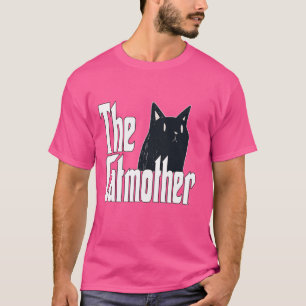 Funny Cat Mama Catmother Niedlich Black Cat Mutter T-Shirt