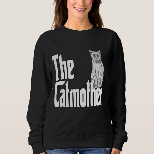 Funny Cat Mama Catmother Niedlich Cat Mutter Kitty Sweatshirt (Vorderseite)