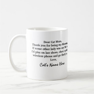 Funny Cat Mama Geschenk für Katzen Tasse