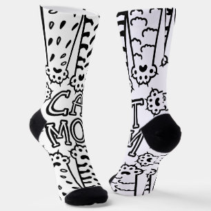 Funny Cat Mama Paws Socken