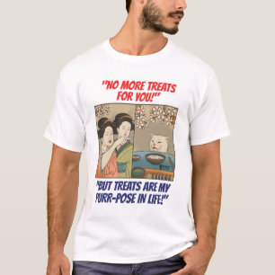 Funny Cat Man White T-Shirt