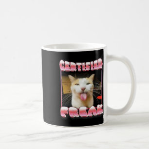 Funny Cat Meme - Certified Freak Funny Cat Meme Kaffeetasse