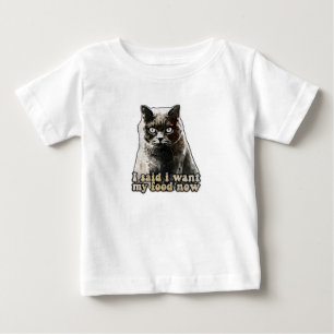 Funny Cat Meme für Katzenliebhaber und Kätzchenbes Baby T-shirt