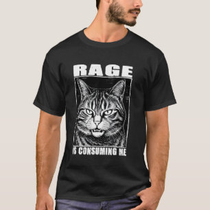 Funny Cat Meme Rage konsumiert Me Kitten Lover V T-Shirt