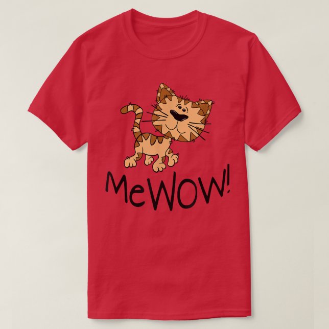 Funny Cat Mewow Kitten  T-Shirt (Design vorne)