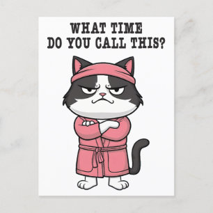 Funny Cat Missed Cursome Postkarte