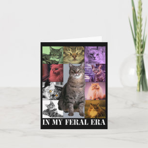 Funny Cat Moon in meiner Wildzeit Niedlich Kitten  Karte