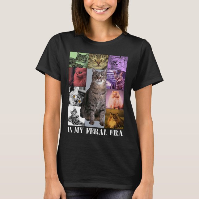 Funny Cat Moon in meiner Wildzeit Niedlich Kitten  T-Shirt (Vorderseite)