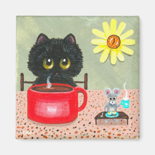 Funny Cat Mouse Creationarts Magnet