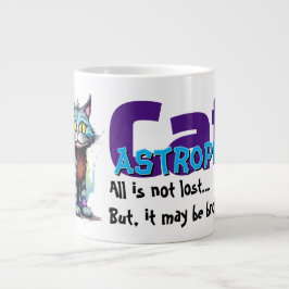 Funny Cat Mug – CatAstrophe: All is not lost.. Jumbo-Tasse
