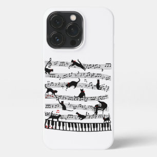Funny Cat Musiknote, Geschenk für Piano Player, Mu iPhone 13 Pro Hülle