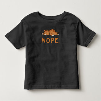 Funny Cat Nope Lazy Cat Orange Cat Lady Cat Lovers Kleinkind T-shirt
