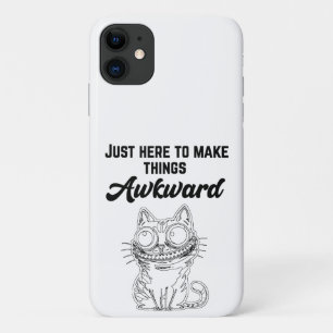 Funny Cat - Nur hier, um die Dinge zum Guten zu ma Case-Mate iPhone Hülle