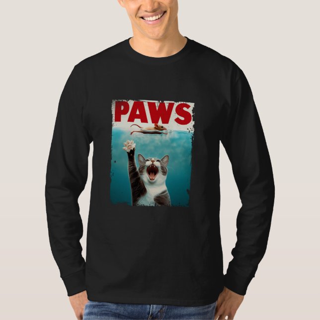 Funny Cat Paws T-Shirt (Vorderseite)