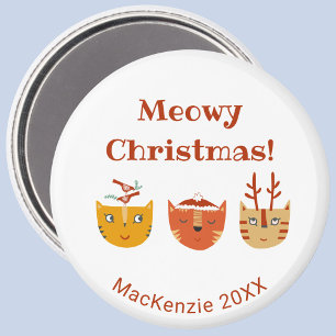 Funny Cat Personalisiert Weihnachten Magnet