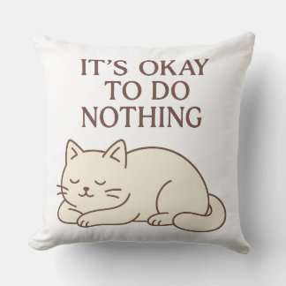 Funny Cat Pillow - Throw Kissen - Niedliches Desig