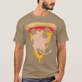 Funny Cat Pizza Premium T-Shirt