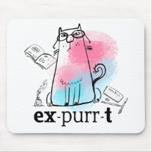 Funny Cat Play auf Words Expurrt Niedlichen Cartoo