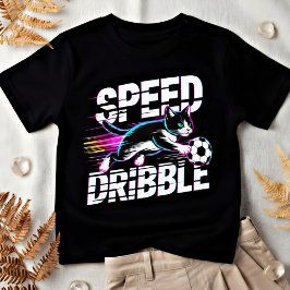 Funny Cat Playing Soccer - Gift for Kids & Teens T-Shirt