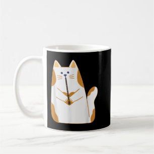 Funny Cat Playing The Clarinet Instrument Cat love Kaffeetasse