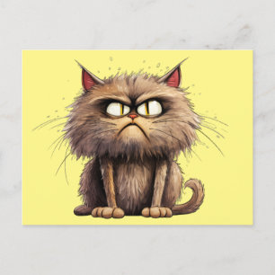 Funny Cat Postcard Postkarte