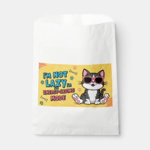 Funny Cat Poster Cartoon Katze mit Sonnenbrille Geschenktütchen
