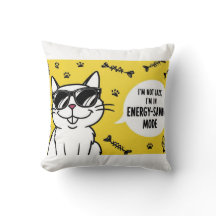 Funny Cat Poster, Cartoon Katze mit Sonnenbrille