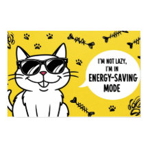 Funny Cat Poster, Cartoon Katze mit Sonnenbrille