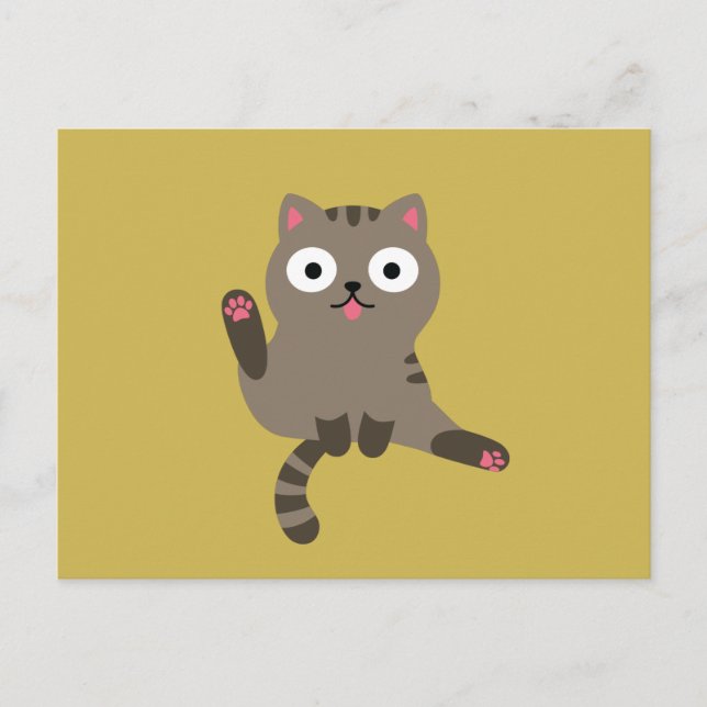 Funny Cat Postkarte (Vorderseite)