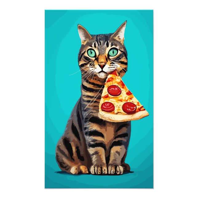 Funny Cat Print, Value Poster Paper (Matte) (Vorne)