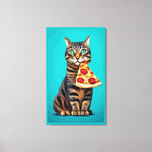 Funny Cat Print, Value Poster Paper (Matte) Leinwanddruck