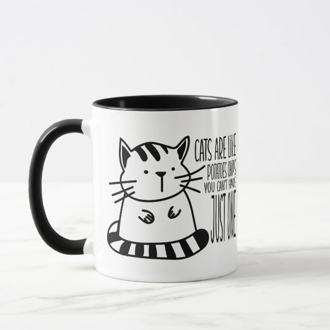 Funny Cat Puffkaffee Tasse, Cat Lover Magic Tasse (Links)
