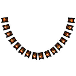 FUNNY CAT PUMPKIN HAPPY HALLOWEEN WIMPELKETTE