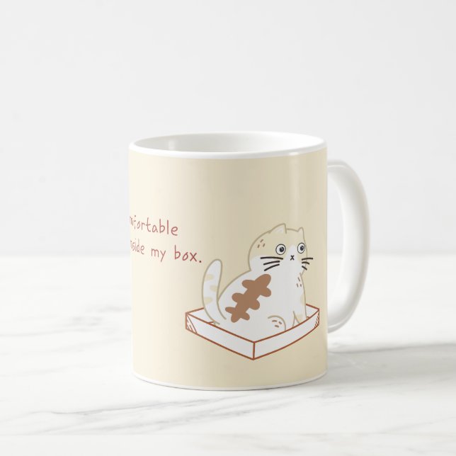 Funny Cat Pun | Diese Tasse des Katzenlebens (VorderseiteRechts)