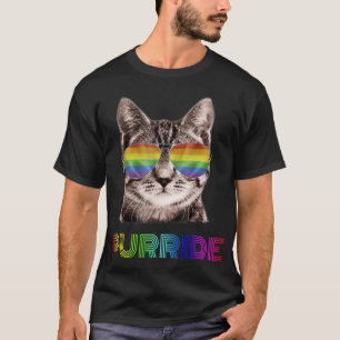 FUNNY CAT PURRIDE LGBT PRIDE SHIRT