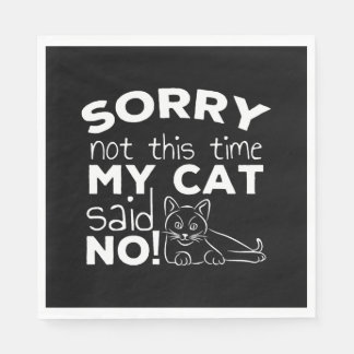 Funny Cat Quote Gift cats Serviette