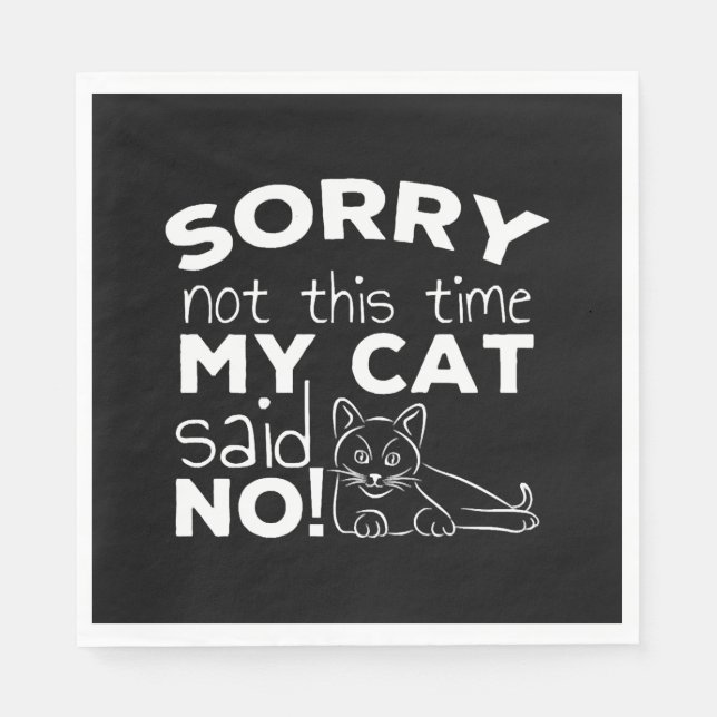 Funny Cat Quote Gift cats Serviette (Vorderseite)