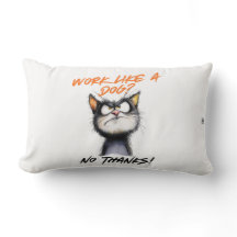 Funny Cat Quote Kissen Kissen in Minimalistischen
