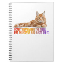 Funny Cat Quote Spiral Notebook für Bibliothekare