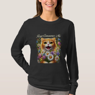 Funny Cat Rage verzehrt Me Floral Animal Lovers Co T-Shirt