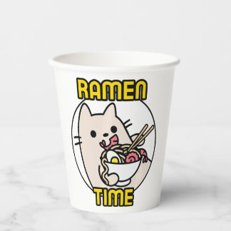 Funny Cat Ramen Animal Lover Pet Eigentümer Pappbecher