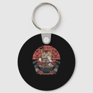 Funny Cat Ramen Graphic T-Shirt Japanisch Kawaii A Schlüsselanhänger