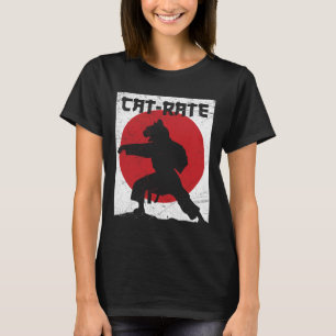 Funny Cat rate Cat Karate Geschenk für Kampfkunst T-Shirt