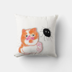 Funny cat Reihen pillow Kissen