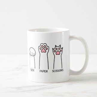 Funny Cat Rock Paper Schere Meme Game Spaß Art Kaffeetasse