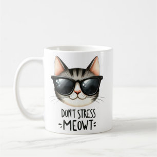 Funny Cat Sarcastic Quote Cartoon Kaffeetasse