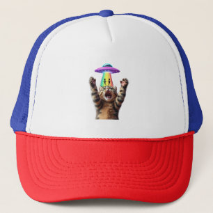Funny Cat Selfie Alien UFO Unglaublich witzig anpa Truckerkappe